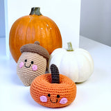 Handmade Orange Pumpkin Rattle