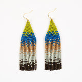 Ombre Bead Fringe Earrings