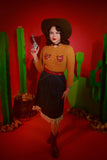 Love at the Ranch Collared Cropped Cardigan in Bronze