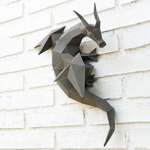 Dragon 3D PaperCraft Origami Wall Art