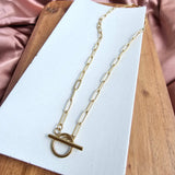 Luxe Gold Paper Clip Chain - 18"