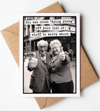 Too Late for Dying Young Birthday Card