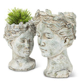 Large Woman Head Planter