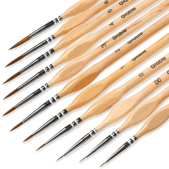 11 Pcs Miniature Brush Set