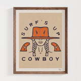 Surf’s Up Cowboy 1 | Coastal Cowboy Art Print