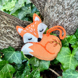 Sleeping Fox Ornament