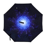 Big Bang Explosion Galaxy Double Layer Inverted Umbrella