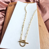 Luxe Gold Paper Clip Chain - 18"