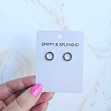 Luxe Silver Oriana Studs - Small