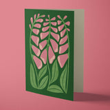 Foxglove | Modern-Retro Floral Reusable Greeting Card