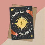 Around The Sun | Space Birthday / Anniversary Greeting Card