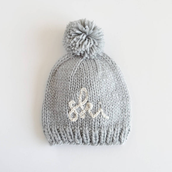 Knit Pom Beanie Grey Baby
