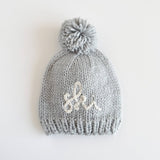 Knit Pom Beanie Grey Baby