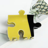 Charming Puzzle Piece Hair Claw