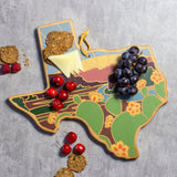 Texas Cutting Board with Artwork by Summer Stokes