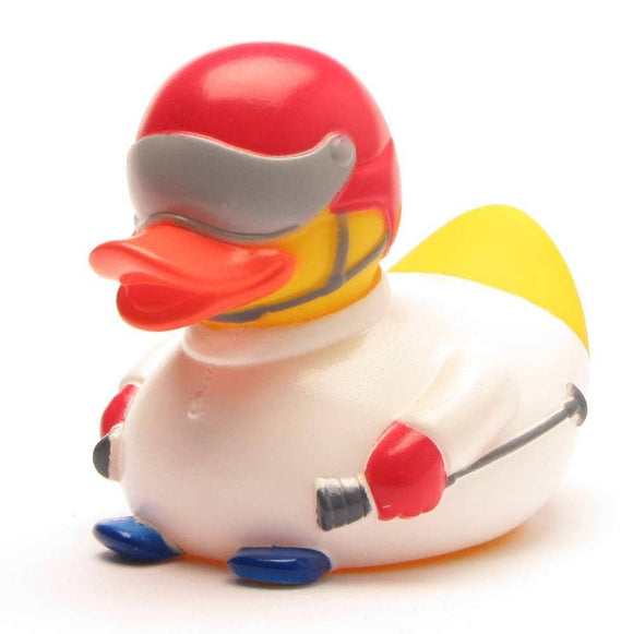 Rubber duck skier