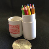 12 mini pencils in paper tube