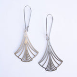 Art Nouveau Triangle Earrings