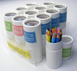 12 mini pencils in paper tube