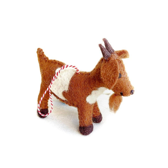 Brown Goat Ornament