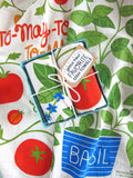 TOMATO BASIL - Tea Towel Set of 2