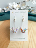 Origami Crane - Single Earrings