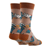 Wild West | Men's Premium Cotton Dress Crew Socks