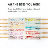 11 Pcs Miniature Brush Set