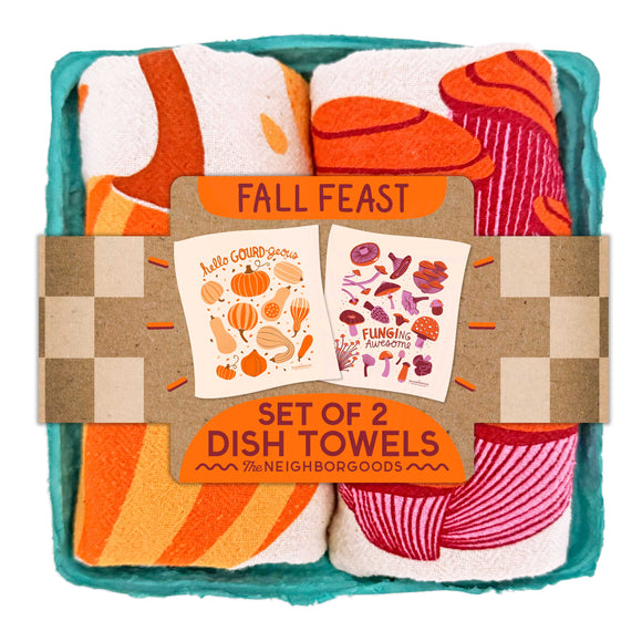 FALL FEAST Tea Towel Set of 2