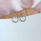 Luxe Silver Oriana Studs - Medium