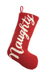 Naughty Hook Stocking