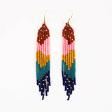 Strata Fringe with Gold Sprinkles Earrings