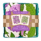 LILAC PURPLE Tea Towel Set 2