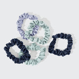Satin Scrunchies 5pc Garden Bouquet