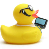 Rubber duck with notebook