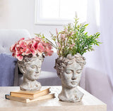 Large Woman Head Planter