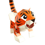 Baby Tiger Dual-Use Origami Model, Animal Lamp