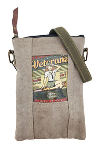 Recycled Military Tent Small Crossbody