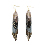 Strata Fringe with Gold Sprinkles Earrings