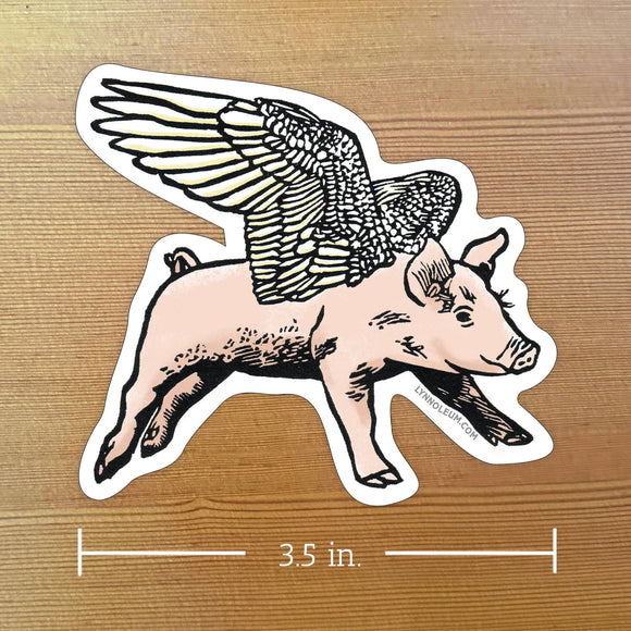 Flying Pig STICKER