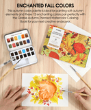 Watercolor Pocket Set Of 12 With Brush - Autumn Colors
