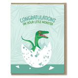Little Monster Dino Baby Card