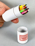 12 mini pencils in paper tube