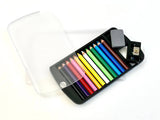 12 Mini Pencils in Clear Card Case