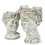 Large Woman Head Planter