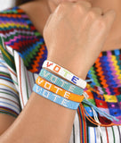 VOTE hand-strung beaded bracelet