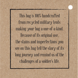 Recycled Military Tent Small Crossbody