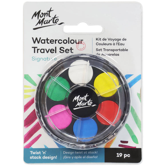 Watercolor Travel Set Signature 19pc