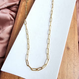 Luxe Gold Paper Clip Chain - 18"