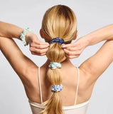 Satin Scrunchies 5pc Garden Bouquet